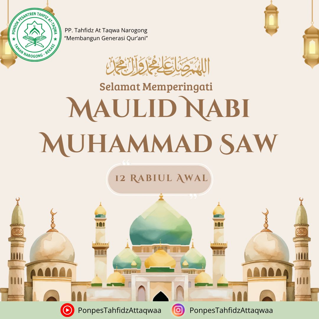 Pondok Pesantren Tahfidz At-Taqwa Narogong Memperingati Maulid Nabi Muhammad SAW