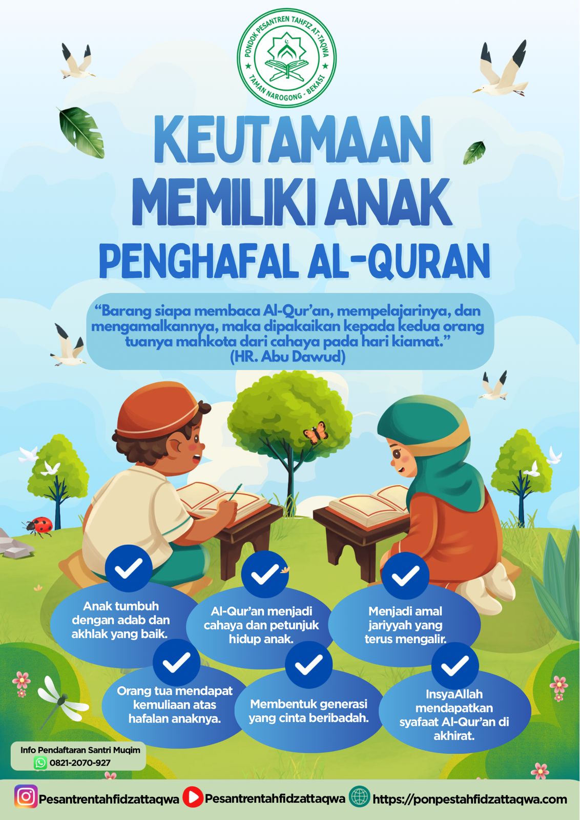 Keutamaan Memiliki Anak Penghafal Al-Qur'an